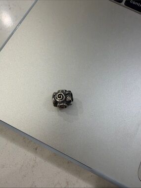 Pandora Silver Rose Swirl Spacer Charm